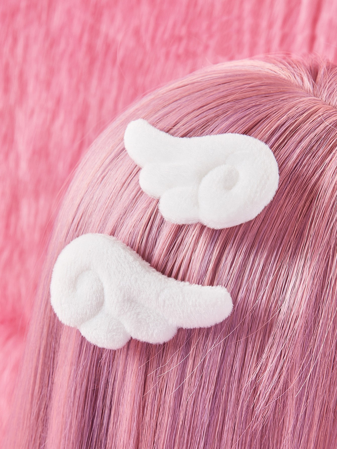 Kawaii 2pcs Wing Decor Hair Clip For Daily Use For Girls Hairstyles Casual Cute