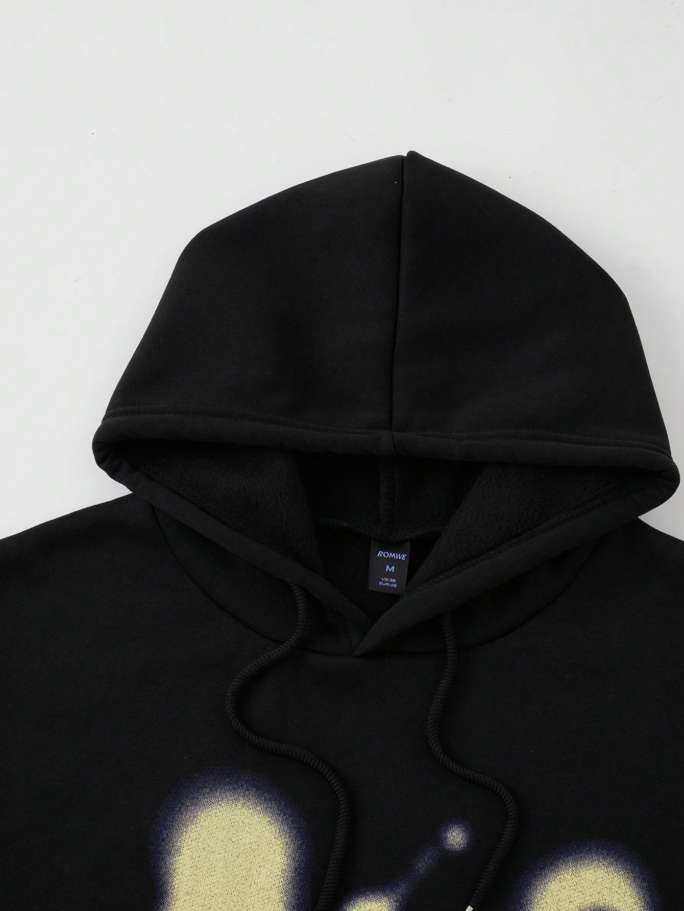 Street Life Men's Blurry Portrait Graphic Hoodie, Retro Streetwear