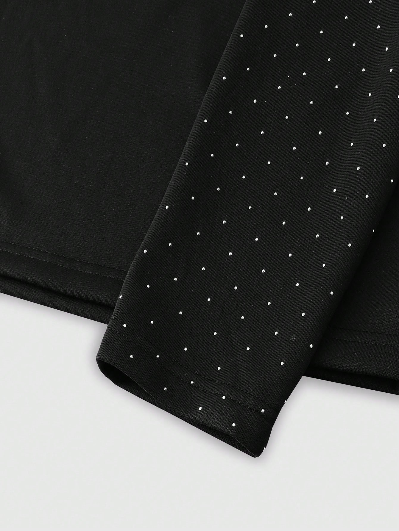 Street Life Men Loose Drop Shoulder Glitter Detail T-Shirt