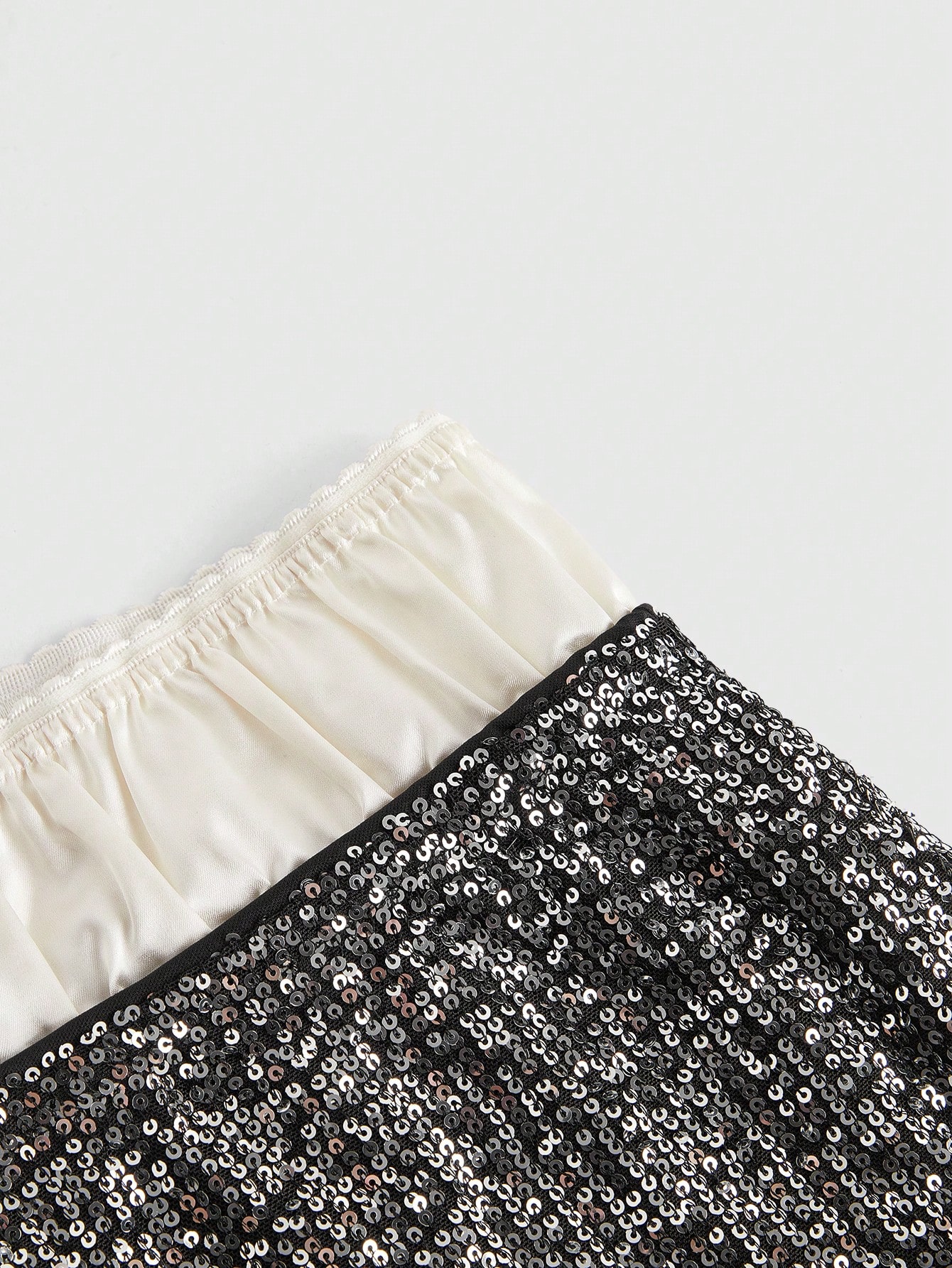 Grunge Punk Shibuya Girls Silver Sequin Ultra Low-Waist Skinny Women's Shorts, For Carnival