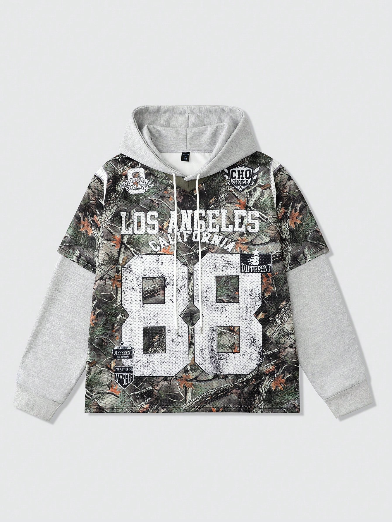 Street Life Men's Hooded 2 In 1 Athletic Jersey, Street Style