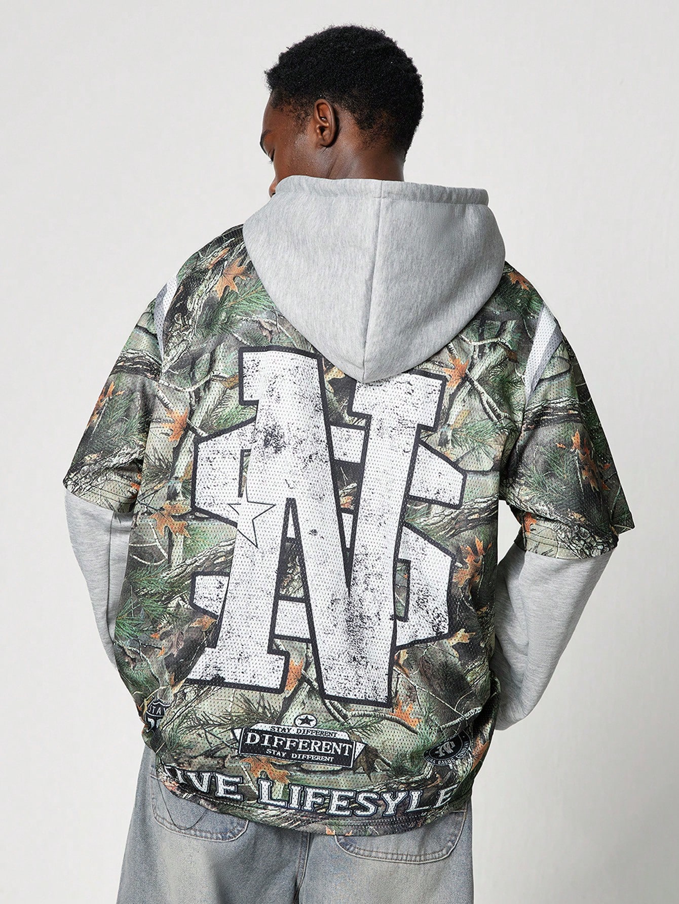 Street Life Men's Hooded 2 In 1 Athletic Jersey, Street Style