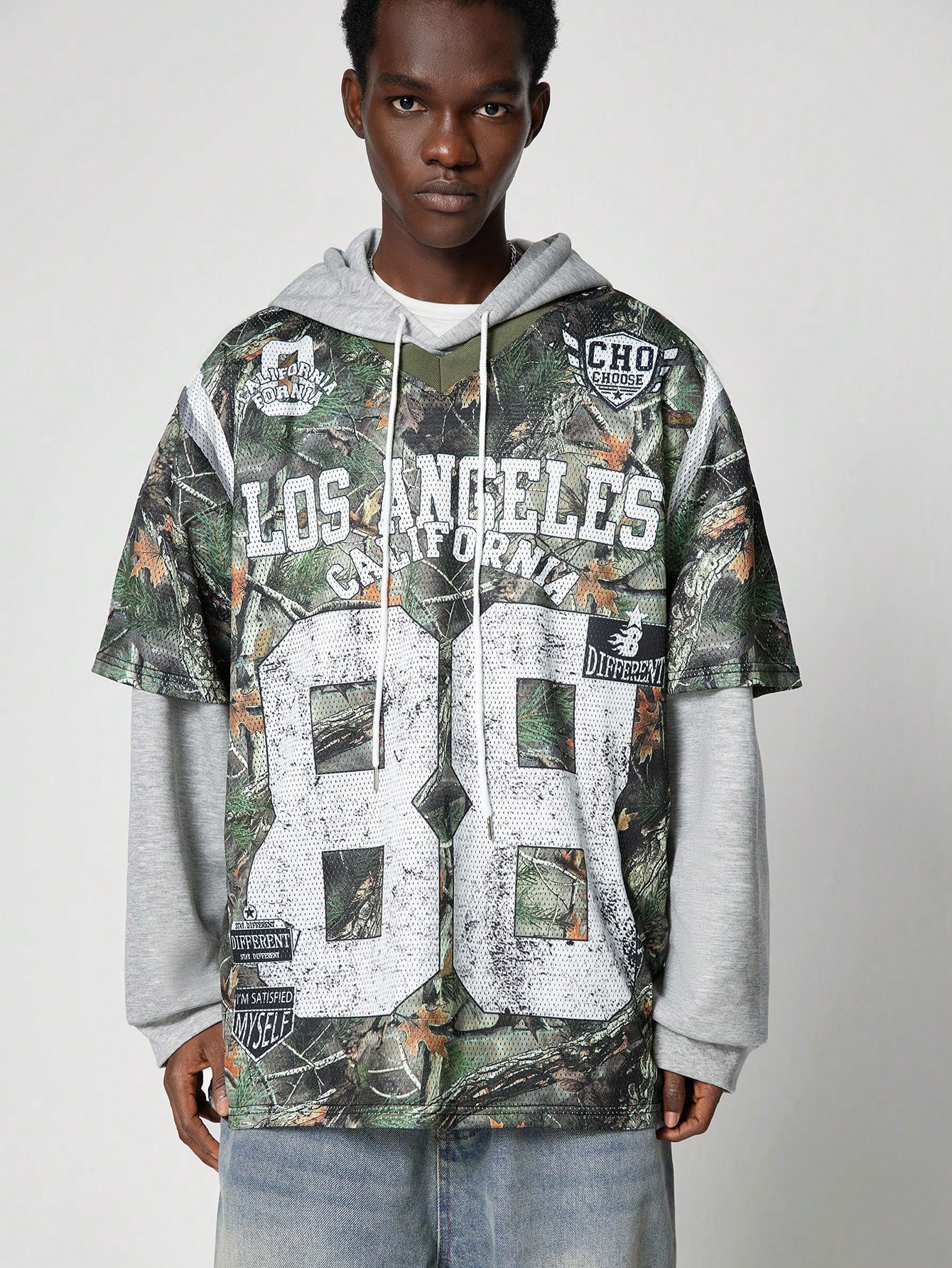 Street Life Men's Hooded 2 In 1 Athletic Jersey, Street Style