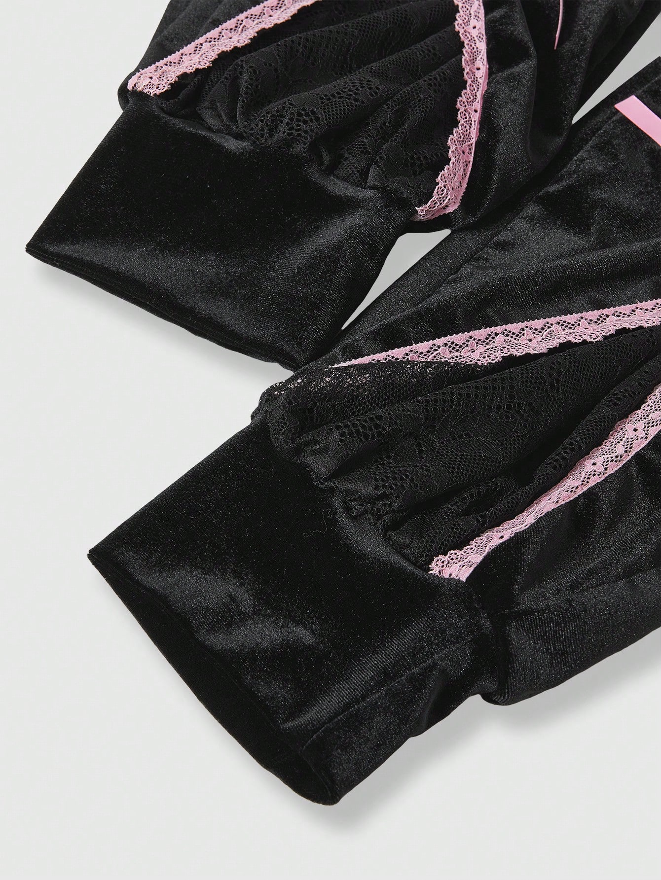 Kawaii Kawaii Lace Patchwork Hollow Out Bow Lantern Pants